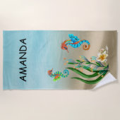 Zee Horse Monogram Strandlaken (Voorkant)