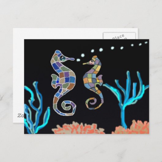 Zee Horse Ocean Theme Briefkaart (Voorkant / Achterkant)