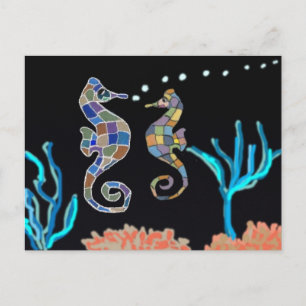 Zee Horse Ocean Theme Briefkaart