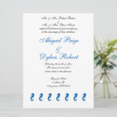 "Zee Horse Serenity" Huwelijksuitnodigingen Kaart (Staand voorkant)