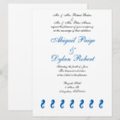 "Zee Horse Serenity" Huwelijksuitnodigingen Kaart (Voorkant / Achterkant)