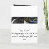 Zee Horse Wenskaart Kaart (Achterkant)