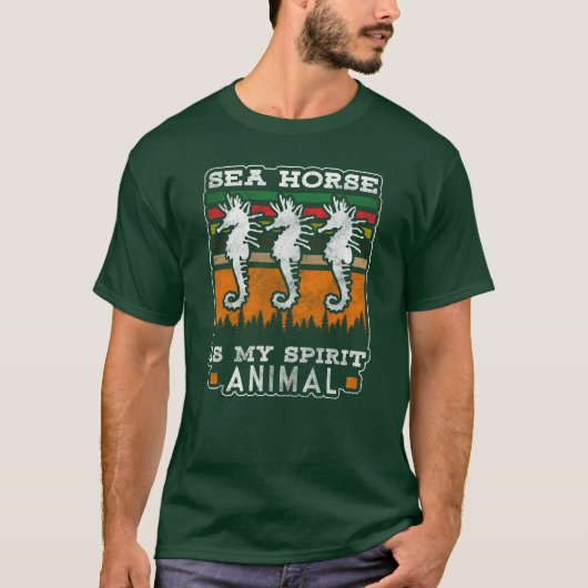 Zee Horses Ocean grappig T-shirt (Voorkant)
