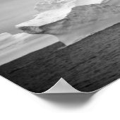 Zee Ice Iceberg Monochrome Antarctica Icy Mountain Poster (Hoek)