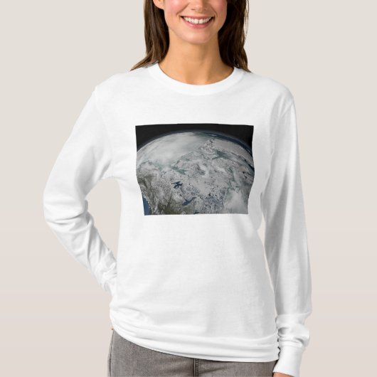 Zee-ijs boven Noord-Amerika T-shirt (Voorkant)