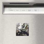 Zee ijs en sediment zichtbaar in Nunavut, Canada Magneet (Insitu (Vaatwasser))