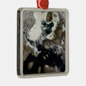 Zee ijs en sediment zichtbaar in Nunavut, Canada Metalen Ornament (Rechts)