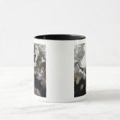 Zee ijs en sediment zichtbaar in Nunavut, Canada Mok (Midden)