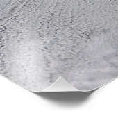 Zee-ijs en wolkenstraten in het Zee Bering Foto Afdruk (Hoek)