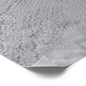 Zee-ijs en wolkenstraten in het Zee Bering Poster (Hoek)