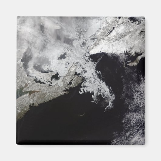 Zee ijs vult de Golf van St. Lawrence Magneet (Voorkant)