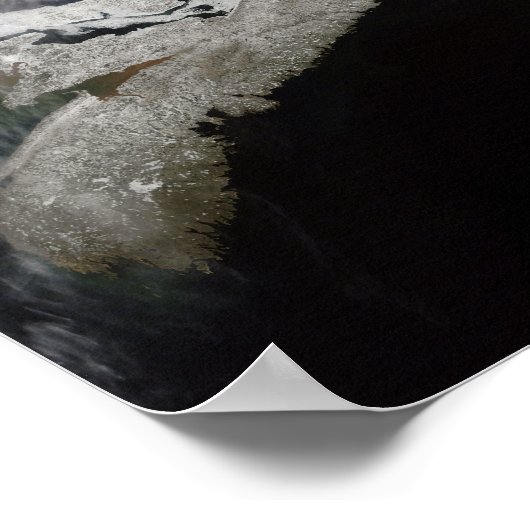 Zee ijs vult de Golf van St. Lawrence Poster (Hoek)