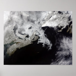 Zee ijs vult de Golf van St. Lawrence Poster