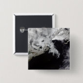 Zee ijs vult de Golf van St. Lawrence Vierkante Button 5,1 Cm (Voorkant /achterkant)