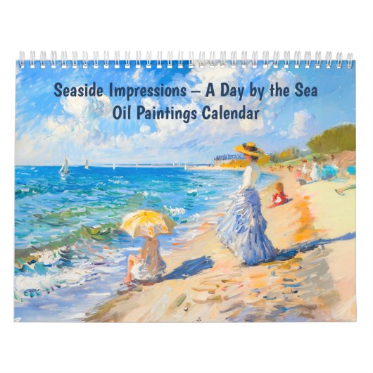 Zee-impressies – Een dag bij de zee olieverf Kalender (Hoes)
