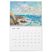 Zee-impressies – Een dag bij de zee olieverf Kalender (Mar 2027)