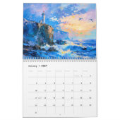 Zee-impressies – Een dag bij de zee olieverf Kalender (Jan 2027)
