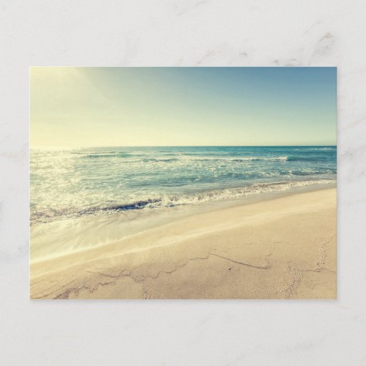 Zee in de winter briefkaart (Voorkant)