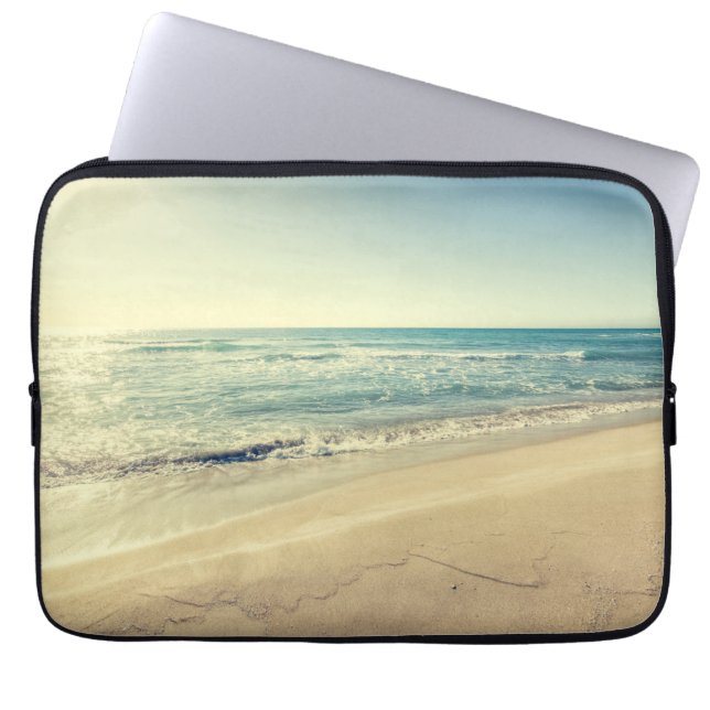 Zee in de winter laptop sleeve (Voorkant)
