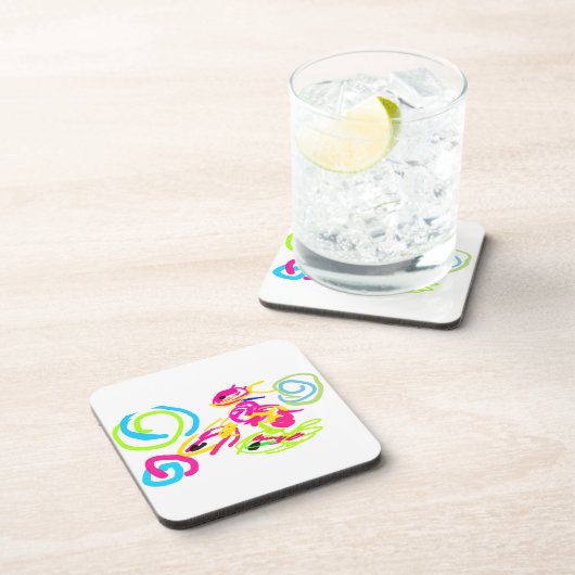 Zee in de zomer bier onderzetter (Rechterzijde)