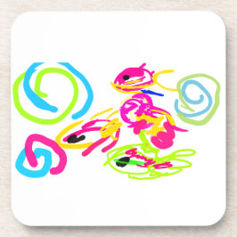 Zee in de zomer bier onderzetter