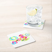 Zee in de zomer kartonnen onderzetters (Insitu)