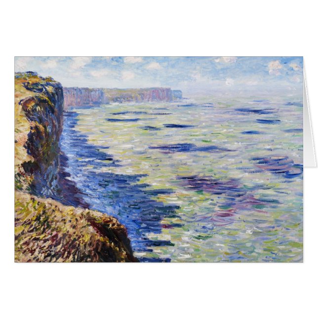 Zee in Fecamp, Uitzicht van de Cliffs, 1881 (Voorkant Horizontaal)