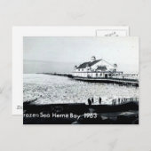 Zee in Herne Bay - Kent -1963, bevroren Briefkaart (Voorkant / Achterkant)