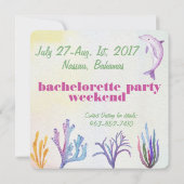 Zee in het vrijgezellenweekend kaart (Achterkant)