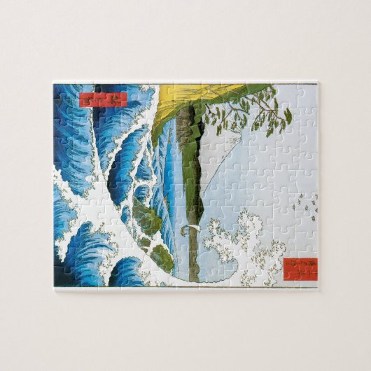 Zee in Satta in de provincie Suruga door Ando Hiro Legpuzzel (Horizontaal)