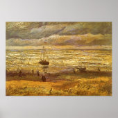 Zee in Scheveningen door Vincent van Gogh Poster (Voorkant)