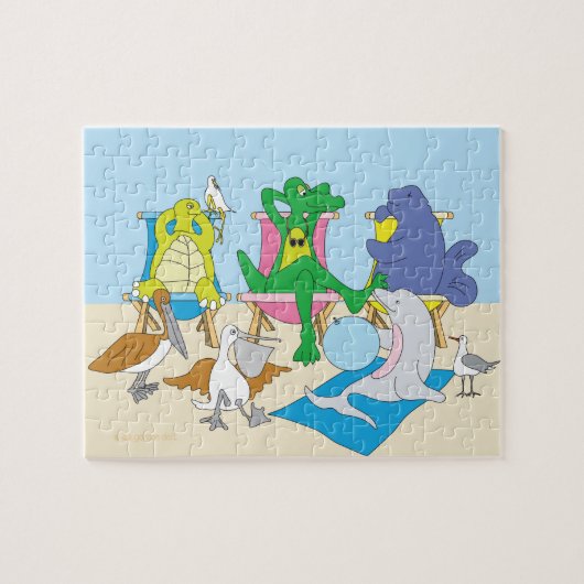 Zee inboorlingen 8x10 puzzel (Horizontaal)