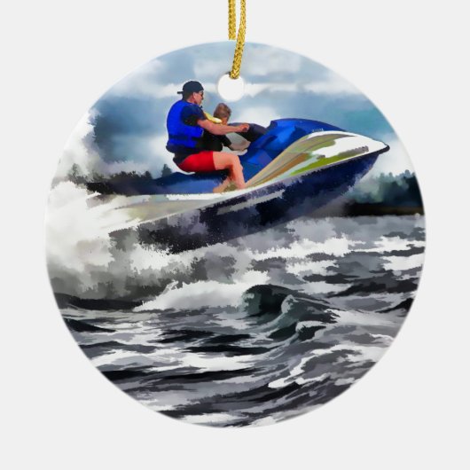 Zee Indoen Keramisch Ornament (Voorkant)