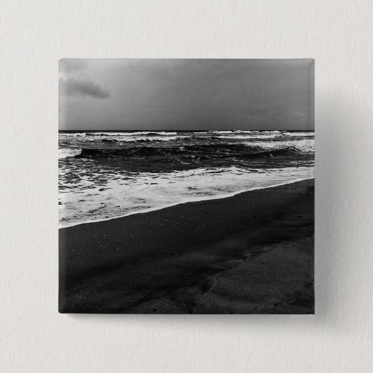 zee is het vierkante button 5,1 cm (Voorkant)
