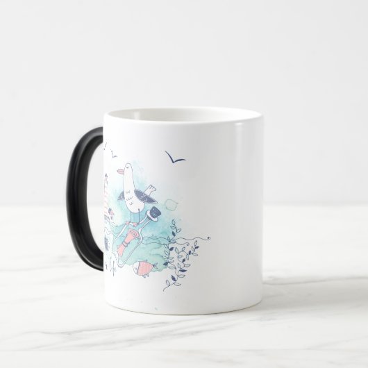 Zee is mijn liefde magische mok (Voorkant links)