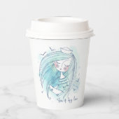 Zee is mijn liefde papieren bekers (Achterkant)