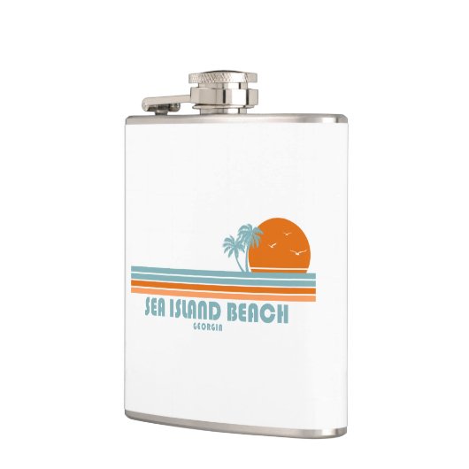 Zee Island Beach Georgia Sun Palm Trees Heupfles (Links)