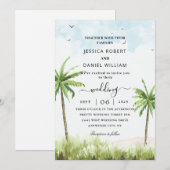 Zee Island bruiloft uitnodigingen zazzle (Voorkant / Achterkant)