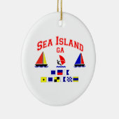 Zee Island-GA. Keramisch Ornament (Rechts)