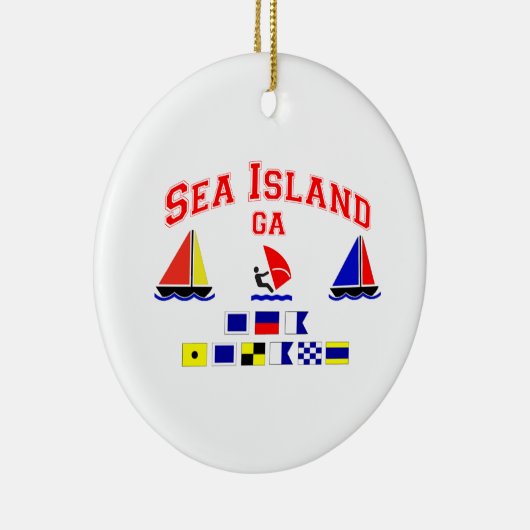 Zee Island-GA. Keramisch Ornament (Rechts)