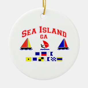 Zee Island-GA. Keramisch Ornament