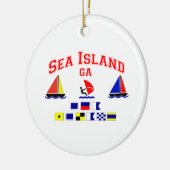 Zee Island-GA. Keramisch Ornament (Links)
