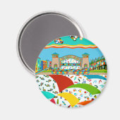 Zee Isle Band Shell Ronde Magneet (Voorkant / Achterkant)