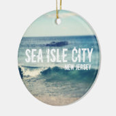 Zee Isle City - 2013 - Herstel aan de kust Keramisch Ornament (Links)