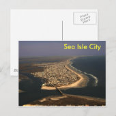 Zee Isle City Aerial Briefkaart (Voorkant / Achterkant)