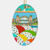 Zee Isle City Band Shell Keramisch Ornament (Links)
