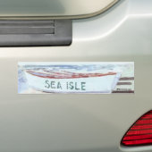 Zee Isle City Lifeguard Boat Bumpersticker (Op auto)