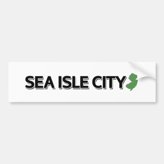 Zee Isle City, New Jersey Bumpersticker (Voorkant)