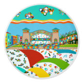 Zee Isle City New Jersey Ceramic Pull Knob Keramische Knop (Voorkant)