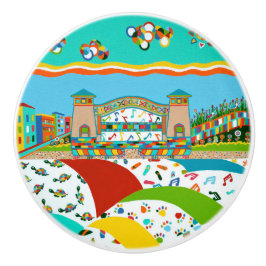 Zee Isle City New Jersey Ceramic Pull Knob Keramische Knop